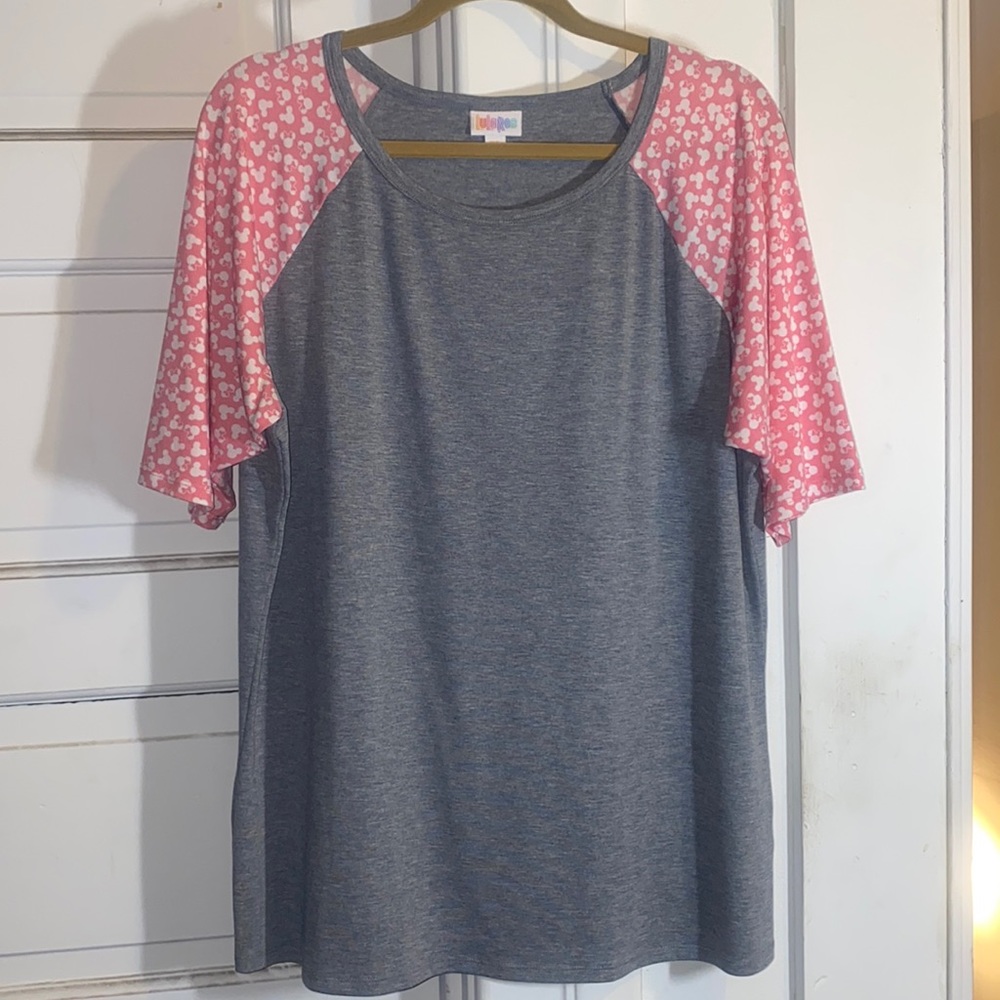 EUC LLR Gigi. Disney collection. 3XL. Gray body with pink sleeves.